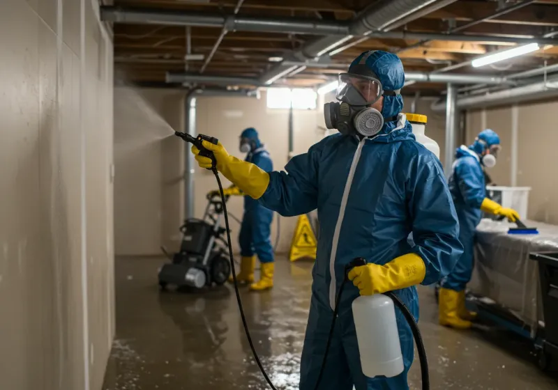 Basement Sanitization and Antimicrobial Treatment process in Liberal, KS