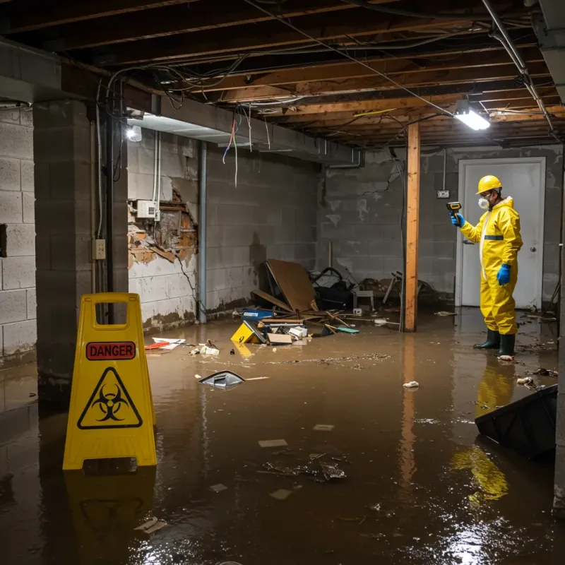 Flooded Basement Electrical Hazard in Liberal, KS Property