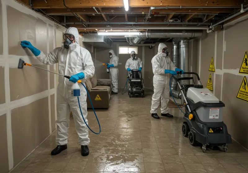 Basement Moisture Removal and Structural Drying process in Liberal, KS